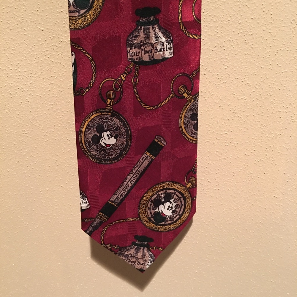 Mickey Mouse Tie Made in Sweden pen and Ink Disney